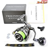 【シマノ】 24ツインパワー 4000MHG 39mmカスタムハンドルノブ装着 SHIMANO TWINPOWER