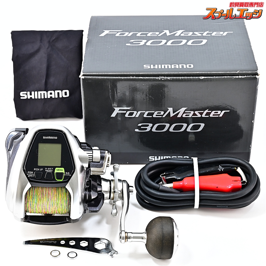 【シマノ】 15フォースマスター 3000 使用距離163.4km 使用280時間 SHIMANO FORCE-MASTER