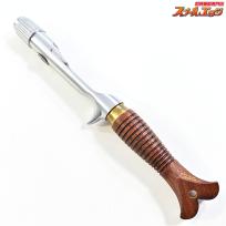 【ブライトリバーxイーナンバープロダクツ】 リバーマスター フィッシュテールグリップ110装着 シルバー ウッドグリップ No050 BRIGHTRIVERxE-No Products K_060